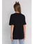 Kız Çocuk Baskılı T-Shirt Siyah 2