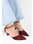 Kadın Oira Bordo Saten Stiletto 5