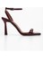 Kadın Chloe Bordo Rugan Tek Bant Topuklu Ayakkabı 2