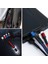 Işıklı Anahtarlık Model 3 In 1 USB Çıkışlı Mikro,type-C ve Iphone Uyumlu Şarj Kablosu ( Lisinya ) 1