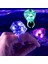 Kristal Tasarımlı LED Glow Işıklı 3 Modlu Mor Yüzük 3.5 x 5 cm 2