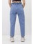 Kadın Beli Lastikli Likrasız Kot Pantolon 3