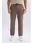 %100 Pamuk Yazlık Jogger Pantolon Regular Fit Normal Kesim Keten Görünümlü Düz Paça Cepli B4138AX25SP 1