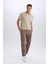 %100 Pamuk Yazlık Jogger Pantolon Regular Fit Normal Kesim Keten Görünümlü Düz Paça Cepli B4138AX25SP 3