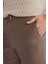 %100 Pamuk Yazlık Jogger Pantolon Regular Fit Normal Kesim Keten Görünümlü Düz Paça Cepli B4138AX25SP 5