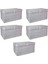 Çok Amaçlı Düzenleyici Kutu Organizer Cırt Cırtlı Hurç Mega Plus Boy 40CM x 30CM x 70CM (5 Adet) ( Lisinya ) 1