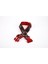 Köpek Desenli Dokuma Köpek Boyun Tasması 3 cm x 36-60 cm Kırmızı 1