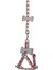 Köpek Göğüs Tasma Seti Ekose Desenli Papyonlu 1.5 Cm*35-48 cm Kırmızı 3
