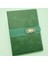 Deri Kapaklı Çizgili Not Defteri Yeşil 1