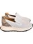 Beyaz Deri Yanları Lastikli Comfort Taban Sneaker 1