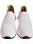 Beyaz Deri Yanları Lastikli Comfort Taban Sneaker 2