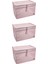 Çok Amaçlı Düzenleyici Kutu Organizer Cırt Cırtlı Hurç Mega Plus Boy 40 cm x 30 cm x 70 cm (3 Adet) 1