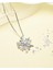Swr Diamond Seri Elegant Design Kar Tanesi Kadın Gümüş Kolye 3