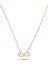 925 Ayar Rose Gold Sonsuzluk Model Sade Zarif Minimal Kadın Kolye 1