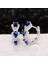 Safir Taşlı Diamond Stylish Night Halka Kadın Gümüş Küpe 17 mm 3