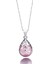 Gümüş Su Damlası Pembe Opal Taşı Bayan Gümüş Kolye 1