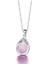 Gümüş Su Damlası Pembe Opal Taşı Bayan Gümüş Kolye 2