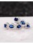 Safir Taşlı Diamond Stylish Night Halka Kadın Gümüş Küpe 17 mm 4