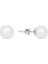 Doğal Su Incisi Kadın Stylish Evening Dress Gümüş Küpe 9 mm 1