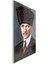 Atatürk Cam Tablo - Yatay Motif 01-059 2