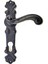Antika Tarz Dekoratif Pirinç Okyanus Oda Kapı Kolu - 230X46 Mm, Oksit 1
