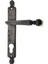 Antika Tarz Dekoratif Pirinç Misket Wc Banyo Kapı Kolu - 245X34 Mm, Oksit 1
