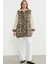 Leopar Detaylı Tunik Gömlek - Taş 1