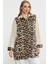 Leopar Detaylı Tunik Gömlek - Taş 4
