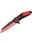 4173 Kırmızı Kamp Çakı 21CM - Yarı Otomatik, Kemerlikli, Testere Detaylı 1
