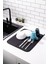 Luxury Mikrotex Bulaşık Matı Süper Emici Bulaşık Kurutma Örtüsü 45X36CM Katlanabilir Bulaşık Matı Siyah 1 Adet 1