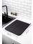 Luxury Mikrotex Bulaşık Matı Süper Emici Bulaşık Kurutma Örtüsü 45X36CM Katlanabilir Bulaşık Matı Siyah 1 Adet 2