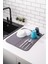 Luxury Mikrotex Bulaşık Matı Süper Emici Bulaşık Kurutma Örtüsü 45X36CM Katlanabilir Bulaşık Matı Antrasit 1 Adet 1