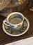 Luxury Villeroy Boch Rusticana Damgalı Koyu Yeşil Haki Porselen Antika Çay / Duble Kahve / Nescafe Fincan 1 Adet 2