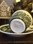 Luxury Villeroy Boch Rusticana Damgalı Koyu Yeşil Haki Porselen Antika Çay / Duble Kahve / Nescafe Fincan 1 Adet 3