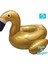 Luxury Şişme Deniz Bardaklık, Havuz Bardaklık Gold Renk Flamingo- Mavi Su Dünyası 1 Adet 1
