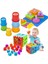 Luxury Sevimli Kule + Geometrik Şekiller Bulmaca + Bul Tak Puzzle Eğitici Zeka Geliştirici Set 1 Adet 1