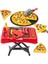 Luxury Oyuncak Aksesuarlı Mangal Barbekü Seti + Tepsili Pizza Oyun Seti Kız ve Erkek Çocuk Oyuncakları 1 Adet 1