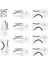 Luxury Kolay Eyeliner Cat Eye Makeup Smokey Eyes Makyajı Şablon Kart Kalıp Stencil Sağ Sol 10 Parça Set 1 Adet 5