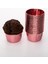 Luxury Rose Gold Parlak Kaplama 25'li Kek Kalıbı Fırında Dağılmayan 6.5x4 cm Muffin Cupcake Stand Kapsülü 1 Adet 5