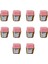 Luxury Muffin Kare Kağıt Pembe Altın Cupcake Kek Kalıbı Kapsülü Kabı - 25 Adetlik 10 Paket 1 Adet 1