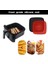 Luxury 2 Adet 20,5 cm Tüm Airfryer'lara Uyumlu Silikon Pişirme Matı Yıkanabilir , Fırına Girebilir-Yuvarlak 1 Adet 3