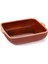 Luxury Toprak Kare Fırın Tepsi 25X23 1 Adet 1