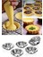 Luxury 6 Adet - Mini Tart Kalıbı Çiçek Model / Kek Kalıbı/ Metal Paslanmaz / Mutfak 1 Adet 2