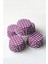 Luxury Muffin Kağıt Karton Mor Puantiyeli Cupcake Kek Kalıbı Kapsülü Kabı - 50 Adetlik 5 Paket 1 Adet 3