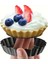 Luxury (5ADET)ÇIKARILABILIR Taban Mini Tart Kalıbı Yapışmaz Cupcake Muffin Kalıbı Turta, Peynirli Kek,tatlı 1 Adet 3