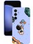 Luxury Samsung Galaxy S23 Fe Baskılı ve Kamera Korumalı Lila Renk Silikon Kılıf 1 Adet 1
