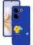 Luxury Camon 20 Pro Kamera Korumalı ve Tasarımlı Mavi Renk Silikon Kılıf 1 Adet 1