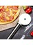 Luxury Metal Saplı Pizza Ruleti: Paslanmaz Çelik Pizza Kesme Bıçağı 1 Adet 2