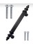 Luxury Efsun Metal Kulp Siyah 96MM Mutfak Dolabı Kulp Ayakkabılık Dolap Kulp Banyo Dolabı Kulp 1 Adet 2