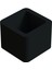 Luxury 25X25 mm Kare Pvc Sandalye Profil Ayak Pabucu Sessiz Yumuşak - Siyah (4 Adet) 1 Adet 4
